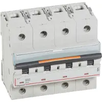 Legrand 409747 DX3 Leitungsschutzschalter B-Charakteristik, 50A, 4-polig, 25kA, 400VAC, 6TE