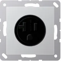 JUNG Steckdose 1f alu glz A UP IP20 ZP NEMA A521-20AL
