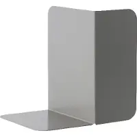 Muuto Compile Bookend Grey - , Grau, Metall