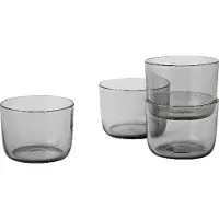 Muuto Wasserglas Corky Low Grey 200 ml (4er-Set)