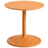 Muuto Soft Beistelltisch, Ø 41 cm, höhe 40 cm, orange laminat / orange