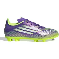 Adidas F50 League FG/MG Purple Rush Cloud White Lucid Lemon (GS) - EU 33.5