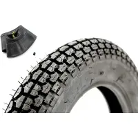 Kenda SET: Reifen K303A - 3,00 x 10 Zoll 4PR 42J TT + 1x Schlauch für Roller, Scooter
