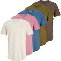 Jack & jones 5er-pack Einfarbig T-shirt