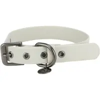 Trixie Halsband Hond Citystyle Pvc Lichtgrijs - 25-32X2 Cm