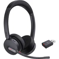 Yealink WH64 Hybrid Dual UC, Kabellos, 20 - 20000 Hz, Büro/Callcenter, 331 g, Kopfhörer, Schwarz