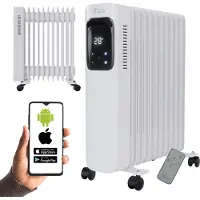 TroniTechnik Ölradiator Elektroheizung TT-OR 311 in Weiß mit 11 Rippen und 1 2500 Watt, drei Heizstufen (1000W, 1500W, 2500W)