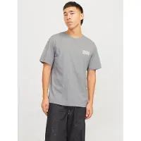 Jack & Jones T-Shirt "JJECORP Herren-Tee mit figurbetonter Silhouette" bedruckt, modisch, schmal, Baumwolle, Rundhals