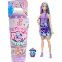 Barbie HTJ19 - Barbie - Pop Reveal - Duftende Puppe mit 8 Überraschungen und Farbwechsel, Taro-Milk-Edition