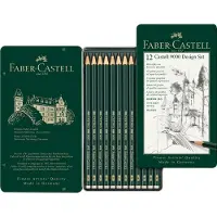 Faber-Castell 9000er Design Set Graphitstift 12 Einheiten