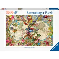 Ravensburger Weltkarte mit Schmetterlingen 17117