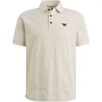 PME Legend Herren Polos & T-Shirts Jacquard Jersey - Ecru - Größe M
