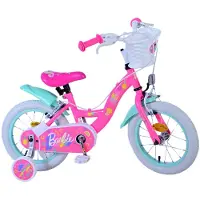 Barbie Volare Kinderfahrrad für Mädchen - 14 Zoll in Rosa mit Handbremsen