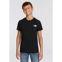 The North Face T-Shirt "TEEN SIMPLE DOME REGULAR SS TEE" für Teens, Kurzarm, mit Rundhalsausschnitt, aus Baumwollmischung