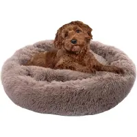 Paco Home Hundebett Katzenbett Flauschig Hundekissen Hundesofa Hundedecke Hundekörbchen Ø80 cm