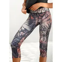LASCANA Caprileggings "Tropical" mit abstraktem Palmenprint