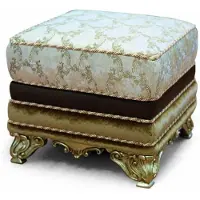 Casa Padrino Luxus Barock Hocker H. 48 cm - Barock Möbel - Italy