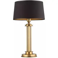 Casa Padrino Luxus Barock Tischleuchte Messing mit Patina / Schwarz H. 57 cm