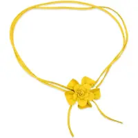 Collezione alessandro Taillengürtel "Blüte" Lederband mit echt Leder Blüte