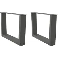 vidaXL Couchtischbeine V-Form 2 Stück Anthrazit 60x(30-31,3) cm Stahl