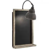 Elstead Lighting Elstead Chalkboard Wandleuchte E27 Verwittertes Zink