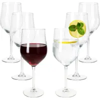 MamboCat 6x Olivia Open Wine Wasser- & Weingläser 300ml mit Fuß Cocktailglas Partys Feier