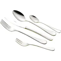 Esmeyer Besteckgarnitur CELINE Mehrweg 36 x Menümessern Menülöffeln Menügabel Kaffeelöffeln Edelstahl 18/10 silber