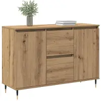 vidaXL Sideboard Artisan-Eiche 101,5 x 35 x 70 cm Holzwerkstoff