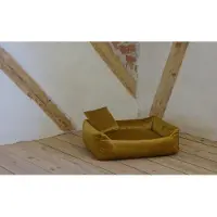 Silvio Design Rohrschneider RS 22239.114 Kuschelsofa Samt senf Gr.1 – Haustiermöbel
