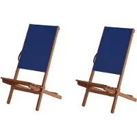 Erst-Holz Blauer Strandstuhl Partystuhl Wikingerstuhl Schwedenstuhl Anglerstuhl wählbares Set XXL V-10-364Doppelpack