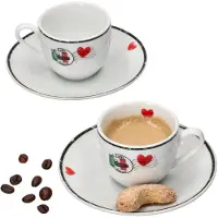 Ritzenhoff & Breker Ritzenhoff&Breker 4tlg Set Caffee Amore Espressotasse + Untertasse 80ml