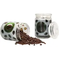 Ritzenhoff & Breker Ritzenhoff&Breker 2er Set Cremona Glas-Dose 700ml grün Kaffee-Bohnen Pulver