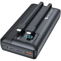 Siltcon Schnelllade-Powerbank 30000 mAh, 22,5 W, USB-C und USB-A, externer Akku für iPhone, Samsung und Android