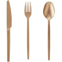 WAS Germany 36 tlg. Besteckset ALEX BRONZE, mit bronze, matte PVD Beschichtung, Chromnickelstahl 18/10