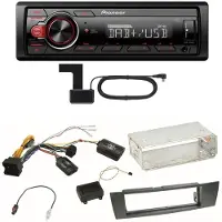 Pioneer MVH-130DAB Digitalradio USB Einbauset für BMW E90 E91 E92 E93