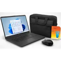 HP Laptop 17,3 Zoll N4500, 16 GB RAM, 512 GB SSD, Office Starter, Tasche und Maus