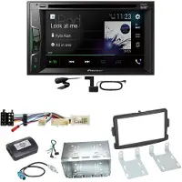 Pioneer AVH-A3200DAB Bluetooth Digitalradio Einbauset für Dacia Dokker Sandero