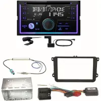 JVC KW-DB95BT Bluetooth DAB USB Einbauset für EOS Polo Caddy Amarok Scirocco
