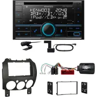 Kenwood DPX-7300DAB Bluetooth DAB CD USB Einbauset für Mazda 2 2008-2014