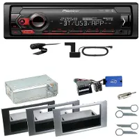 Pioneer MVH-S420DAB Bluetooth DAB+ Einbauset für Ford Focus C-Max Fiesta Transit