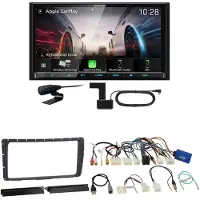 Kenwood DMX8021DABS Android Auto CarPlay Einbauset für Toyota Hilux ab 2011