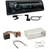 Kenwood KDC-BT560DAB Bluetooth DAB USB Einbauset für Seat Ibiza 6L Arosa Cordoba