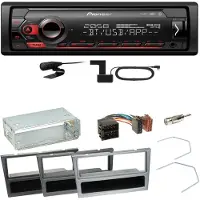 Pioneer MVH-S420DAB DAB+ AUX Einbauset für Opel Omega B Meriva A Agila Vivaro