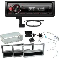 Pioneer MVH-130DAB Digitalradio USB Einbauset für Opel Vectra C Meriva Vivaro Combo
