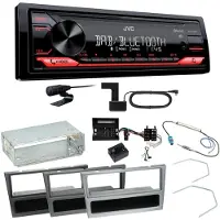 JVC KD-X272DBT DAB+ Bluetooth Einbauset für Opel Vectra C Meriva Vivaro Combo