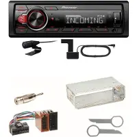 Pioneer MVH-330DAB Bluetooth Digitalradio Einbauset für Mercedes A C M Klasse