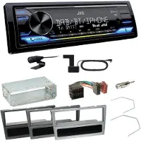 JVC KD-X472DBT DAB+ Bluetooth Einbauset für Opel Omega B Meriva A Agila Vivaro