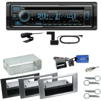 Kenwood KDC-BT740DAB Digitalradio Einbauset für Ford Focus C-Max Fiesta Transit