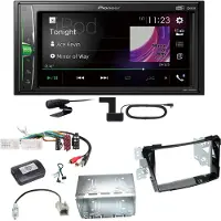 Pioneer DMH-A3300DAB Bluetooth USB DAB+ Autoradio Einbauset für Hyundai i40 VF