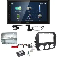 Kenwood DMX129DAB DAB+ Bluetooth USB Einbauset für Mazda MX-5 NC FL